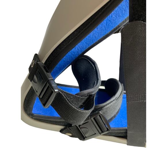 Plantar Fasciitis Unisex Night Brace Splint Large Gray & Blue Fully Adjustable - Picture 4 of 11